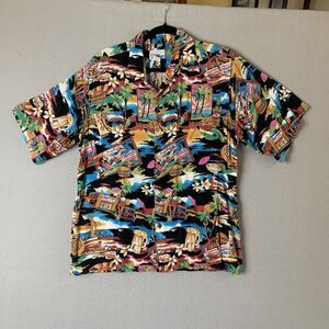 Reyn Spooner Jimmy Buffett Margaritaville Shirt Mens M Key West Hawaiian Rayon